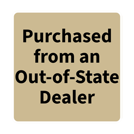 Purchased from an Out-of-State Dealer